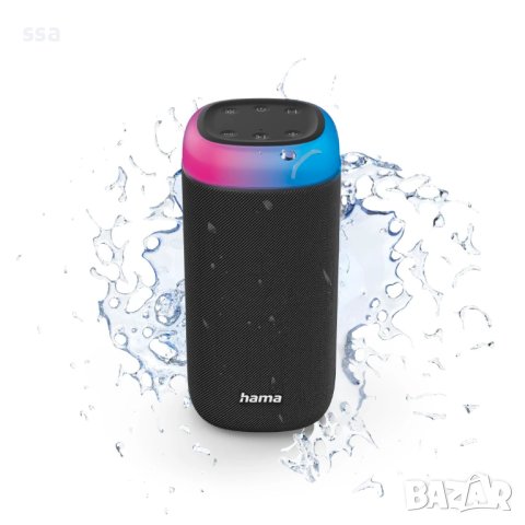Блутут колонка HAMA Shine 2.0, 30W, LED, Защита от вода, HAMA-188228, снимка 9 - Bluetooth тонколони - 43355198
