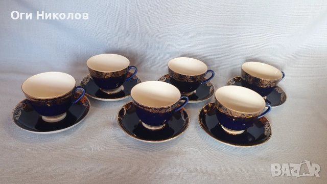 Луксозен сервиз за чай- "ЛФЗ " - Русия, снимка 2 - Сервизи - 51804285