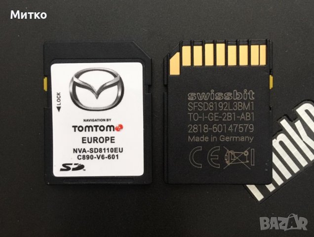 NVA-SD8110EU Mazda 2,3,5,6,MX-5 TomTom 2024 Sd Card Оригинална Навигационна Сд Карта Европа Турция