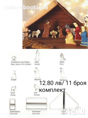 Коледни резци за сладки различни видове бисквити фондан тесто глина, снимка 8 - Форми - 38251669