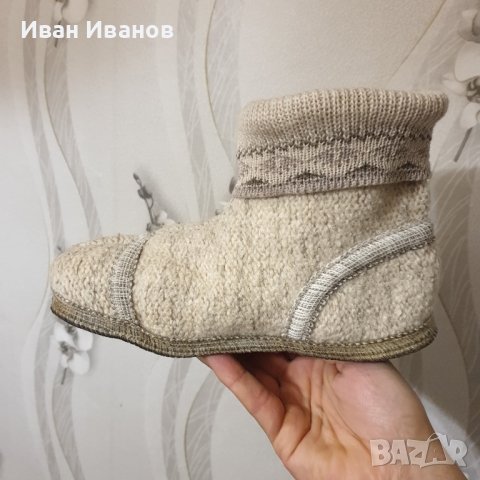 домашни чехли/терлици от варена вълна WESENJAK размер 39-40-41, снимка 4 - Чехли - 43385402