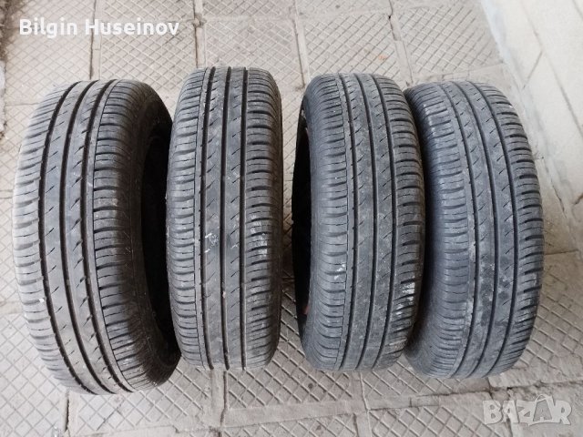 Гуми и джанти със тасове балансирани всичко е гот 185/70/14 CONTINENTAL PREMIUM Contact5 г Като нови, снимка 12 - Гуми и джанти - 39639194