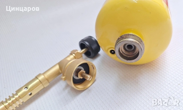 Горелка с флакон мап газ 400гр., темп. над 2100°C. Топене, спояване, подгрев , снимка 3 - Други машини и части - 53563777