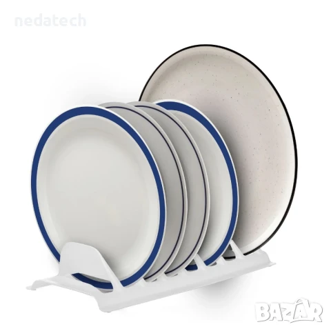 Кухненски пластмасов органайзер с 8 позиции, Бял, 29,5x13,5x6,5 см., снимка 3 - Други - 51352374