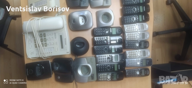 Panasonic Безжични и стационарни телефони, 22 броя цена за всичко, снимка 4 - Стационарни телефони и факсове - 52799872