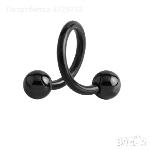 Стоманен пиърсинг бял златен син черен лилав, снимка 5 - Обеци - 53463460