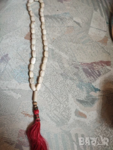 Стара седефена броеница с оригиналния пискюл