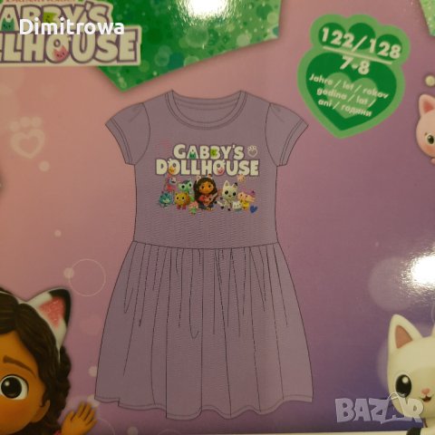 р-р122-128см Gabby's Dollhouse рокля, снимка 2 - Детски рокли и поли - 42955385