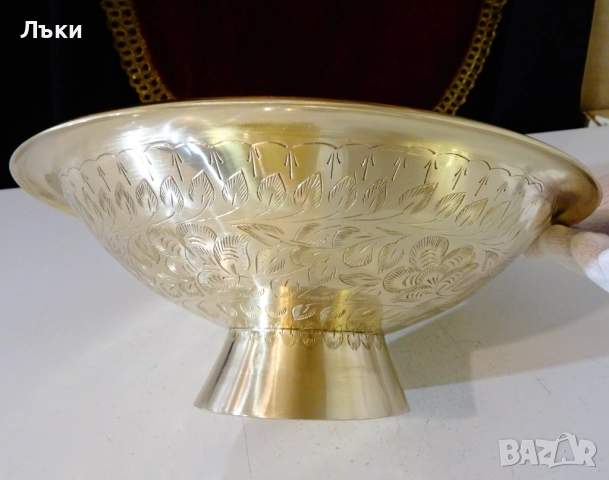 Бронзова фруктиера,клетъчен емайл,риби,лози с грозде. , снимка 9 - Антикварни и старинни предмети - 52968245