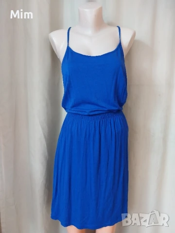 XL  Синя къса рокля