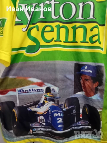 Оригинална фланелка на великия Ayrton Senna, снимка 4 - Фен артикули - 50669970