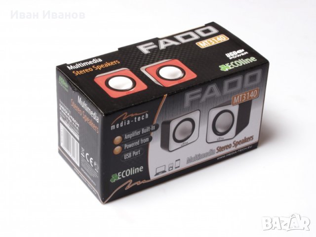 Стерео високоговорители с вграден усилвател MT3140R FADO USB 2.0, снимка 1 - Слушалки за компютър - 27947552