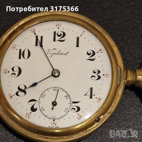 Работещ швейцарски джобен часовник, снимка 1 - Джобни - 43553222