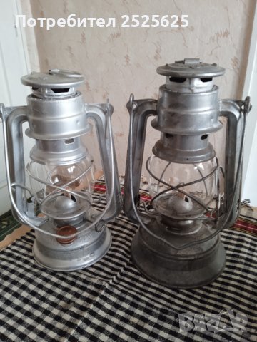 Два чешки газени фенера "Meva", снимка 1 - Лампи за таван - 43801396