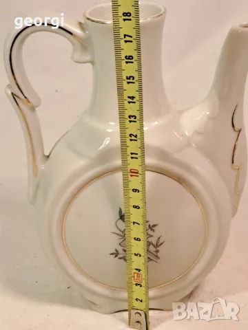 българска порцеланова каничка Китка Разград 22/5, снимка 4 - Сервизи - 49237644