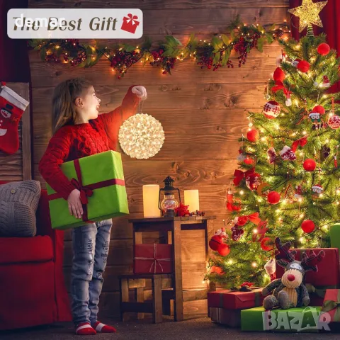 Lewondr Коледни светлини за прозорци, захранвани с USB, 2 броя, снимка 5 - Декорация за дома - 47978787