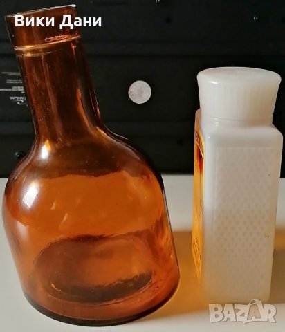 уникат отлята наклонена бутилка стъкло