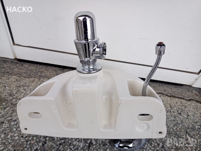 Малка Порцеланова Мивка с Батерия GROHE Внос от Анлия, снимка 5 - ВИК - 51499591