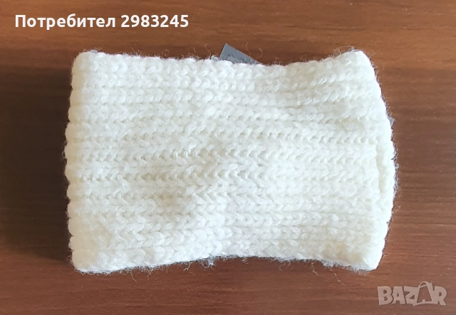 Бяла дамска лента за коса 