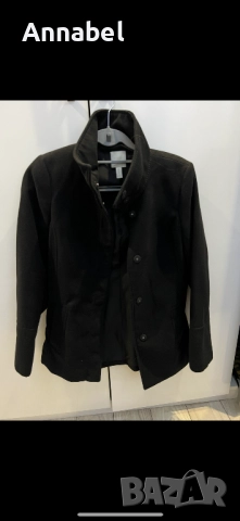 Черно палто H&M, снимка 1 - Палта, манта - 52563740