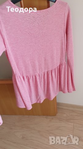Розова блуза р.S, снимка 3 - Блузи с дълъг ръкав и пуловери - 42987079