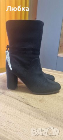 Дамски боти нови велур, снимка 4 - Дамски боти - 38660111