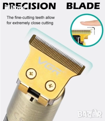 Машинка за подстригване V G R, Контур на брада и тяло, Четка и гребен за избледняване, снимка 5 - Машинки за подстригване - 52897149