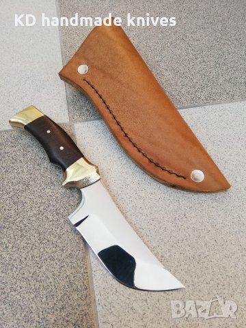 Ръчно изработен нож за дране от марка KD handmade knives ловни ножове , снимка 2 - Фризери - 32579218