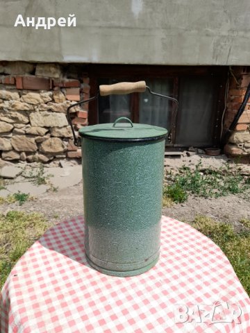 Стара Емайлирана Кофа,Котленка #2, снимка 3 - Антикварни и старинни предмети - 33146762