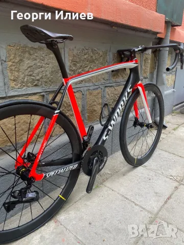 Карбонов велосипед S-WORKS TARMAC SL5 disc.ULTEGRA di2-12V.MAVIC., снимка 5 - Велосипеди - 50311064