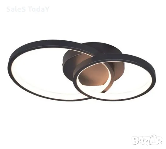 LED плафон, 33W, черен, 41.8x30.6x8cm , снимка 3 - Лед осветление - 49296457