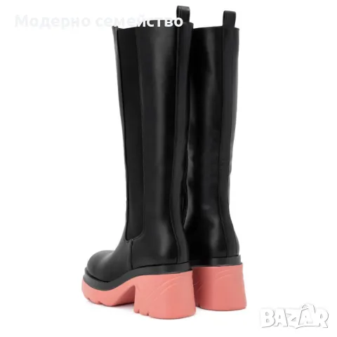 Дамски ботуши с розова подметка Хейлис , снимка 2 - Дамски ботуши - 47518683
