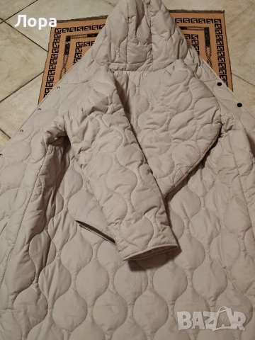 Дълго дамско яке с качулка , снимка 8 - Якета - 53248504