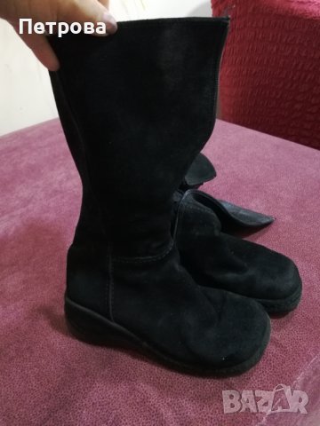 Топли ботуши от естествен велур 36 номер, снимка 4 - Дамски ботуши - 43182514