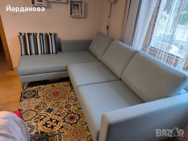 Ъглов диван+ подарък килим, снимка 3 - Дивани и мека мебел - 52004803