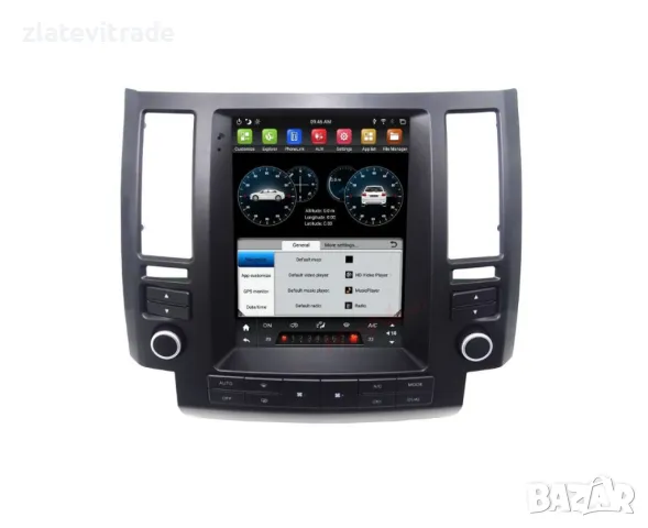 INFINITI FX35 2003-2007 ВЕРТИКАЛНА АНДРОИД НАВИГАЦИЯ 9,7"