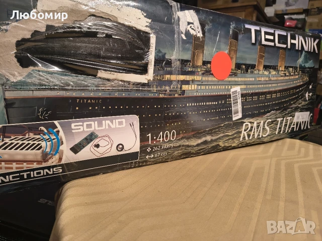 RMS Titanic Technik с реалистична функция светлина и звук 1:400 Пластмасов модел , снимка 5 - Коли, камиони, мотори, писти - 51044569
