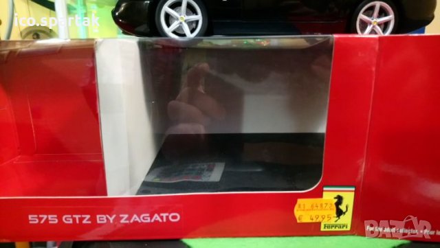 Метална количка Ferrari 575 GTZ by Zagato 1:18 Hot wheels, снимка 13 - Колекции - 26883788