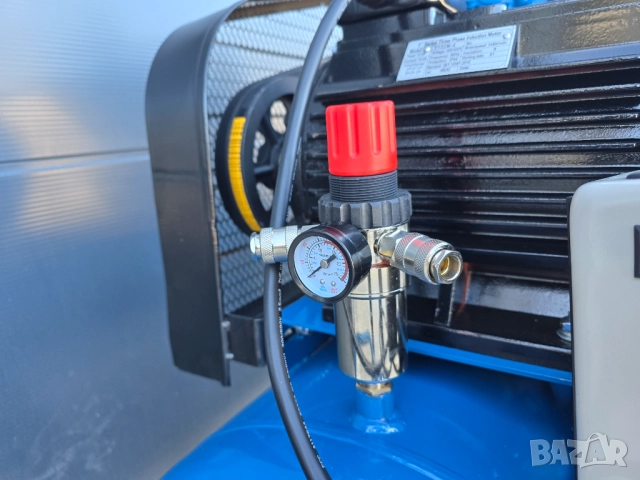Компресор за въздух 300л.7.5 KW / 10 HР / 12.5 бара. Дебит усилен „TACH -1200л/мин, снимка 6 - Компресори - 52293037