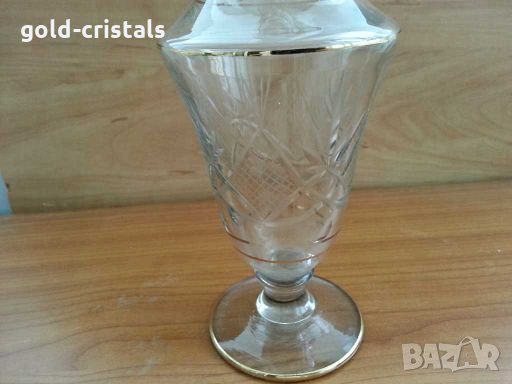 Антикварна кристална гарафа, снимка 8 - Антикварни и старинни предмети - 28906214