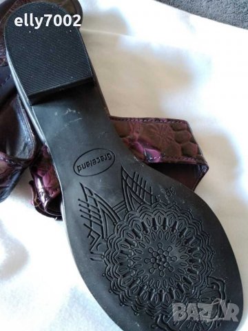 Нови дамски чехли, тъмно лилав лак Graceland, снимка 3 - Чехли - 28901672