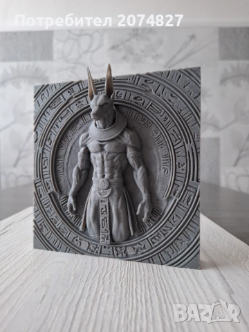 Anubis - Relief Sculpture /3D релефна скулптура, снимка 2 - Декорация за дома - 53451273