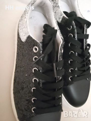 Emporio Armani нови сникърси с брокат, снимка 5 - Кецове - 52682402