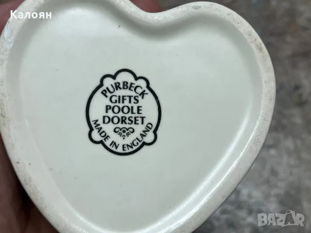 Керамична кутийка с формата на сърце с Лейди Даяна и Принц Чарлз от 1981, снимка 4 - Декорация за дома - 48562581