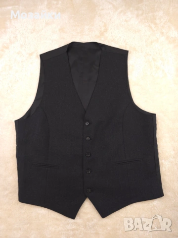 Мъжки елек от Virgin Wool – Класически Tailored стил – EU 46 / S–M (MSRP €150)