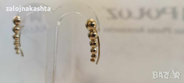 Нови Златни обеци-2,39гр/14кр, снимка 4 - Обеци - 43016521