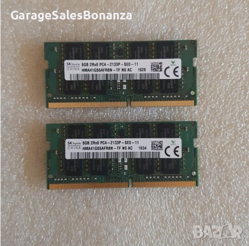 RAM memory SK Hynix 2 х 8GB DDR4-2133 SODIMM, РАМ памет, Lenovo, снимка 1 - RAM памет - 42937196