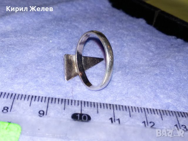 СТИЛЕН ДИЗАЙНЕРСКИ МОДЕН СРЕБЪРЕН АРТ ПРЪСТЕН ВИСОКА ПРОБА СРЕБРО с ЩЕМПЕЛ на АВТОРА 36621, снимка 10 - Пръстени - 39976305