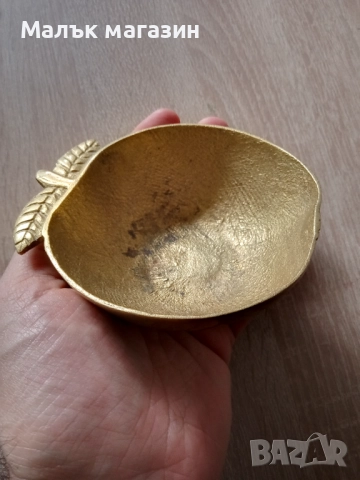 Купа ябълка от месинг , снимка 2 - Декорация за дома - 51829389