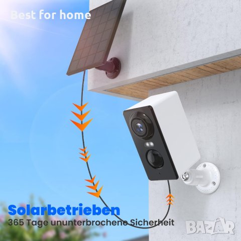 Elemage ZS- GQ3 2K камера акумулаторна със соларен панел., снимка 7 - Комплекти за видеонаблюдение - 43774423